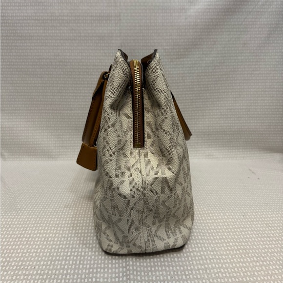 Michael Kors Leather Logo Satchel - Picture 5 of 10